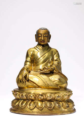 A Tibetan Guru Statue