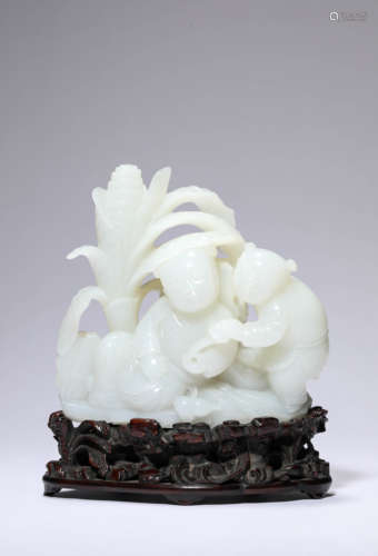 A Jade Immortals Carving