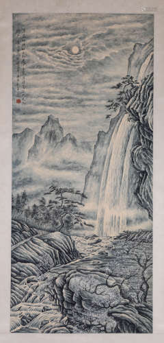 A Chinese Scroll Painting by Tao Leng Yue