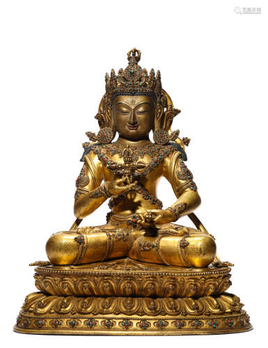 A Tibetan Dansatil Style Vajrasattva Statue