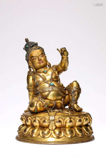 A Tibetan Mahadiddhas Statue
