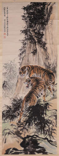 A Chinese Scroll Painting by Zhang Shan Ma