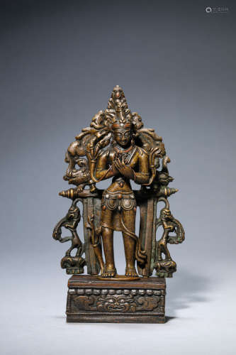 A Tibetan Bronze Padmapani Statue