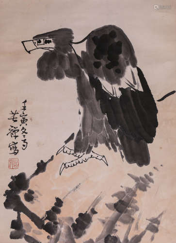A Chinese Scroll Painting by Li Ku Chan