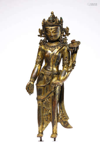 A Tibetan Padmapani Statue