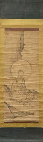 A Chinese Figure Painting On Paper,,Mounted,LIU GUAN DAO  Ma...