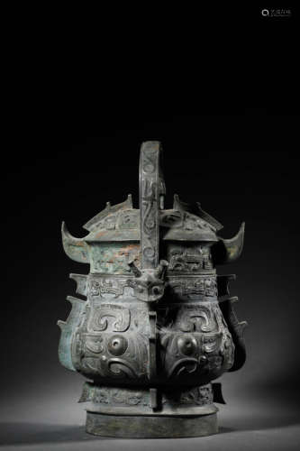 A Bronze Beast Vessel And Cover, You