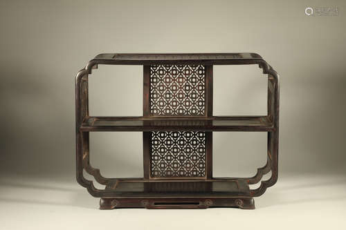 An Red Sandalwood Treasure Shelf