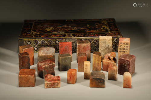 Group of Twenty Shoushan Stone Seal