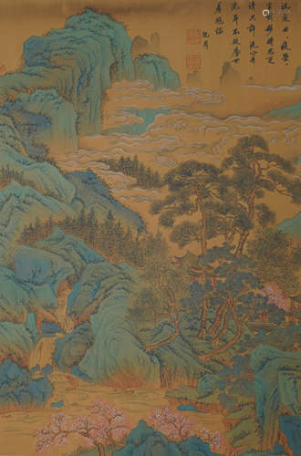 A Chinese Scroll Painting By Shen Zhou