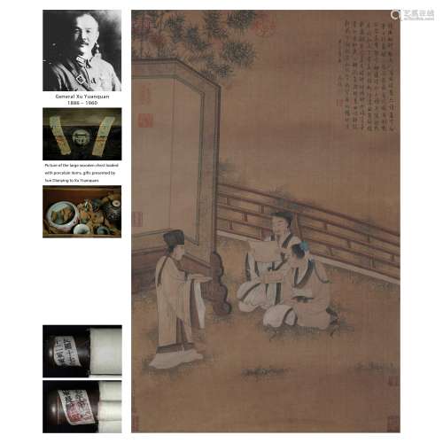 A Chinese Painting of Figural Story Signed Ren Renfa
