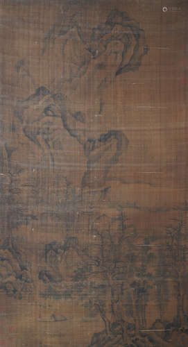 A Chinese Scroll Painting By Guo Xi