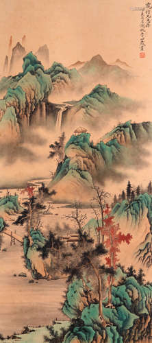 A Chinese Scroll Painting By Wu Hufan