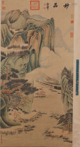 Chinese Drawing Landscape and Character Story Painting,Tang ...