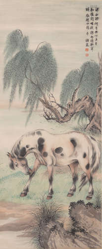 Chinese Drawing Horse Painting,Ge  x ianglan Mark