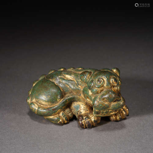 Gilt Bronze Beast Paper Weight