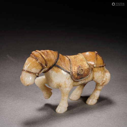 Jade Horse Figure