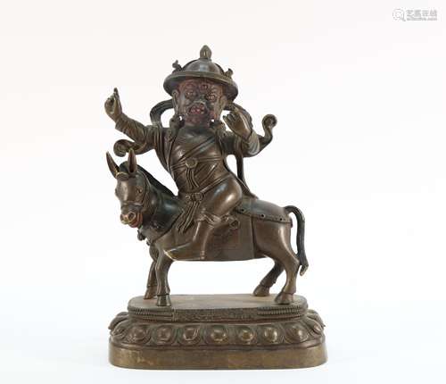 Bronze Mongolian Guardian Figure