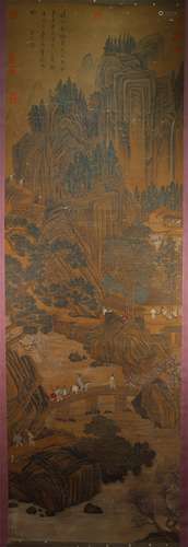 Chinese Drawing Landscape Painting,Tang Yin Mark