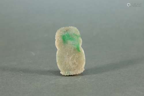Jadeite Carved Character Pattern Pendant