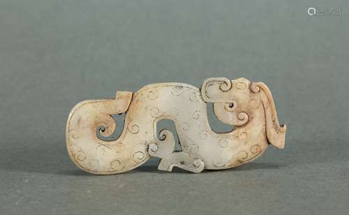 Jade Dragon Shape Ornament