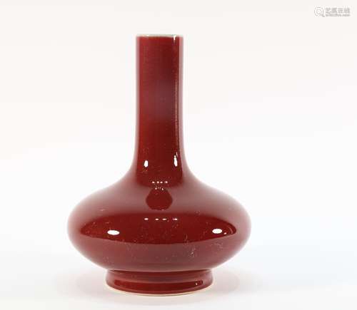 Red Base Porcelain Vase