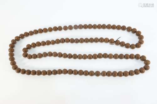 Agarwood Bead Necklace