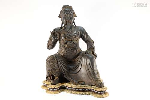 Bronze Guanyu Figure