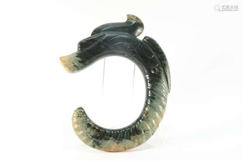 Hongshan Jade C Dragon Ornament