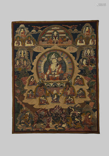 Tibetan White Tara Tangka