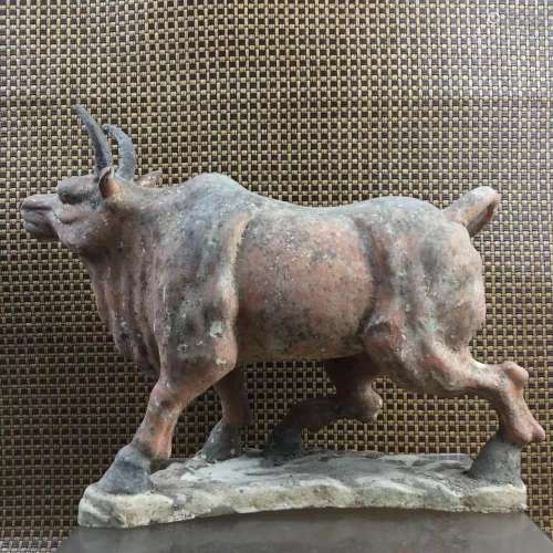 Chinese Ox Pottery Figure