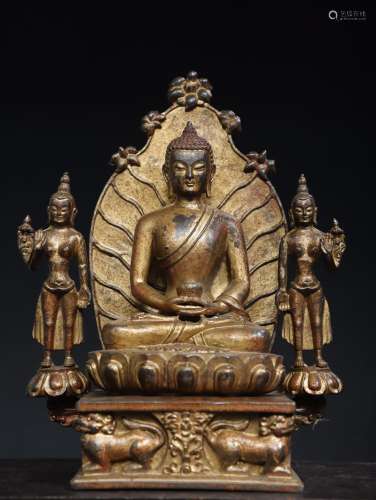 Bronze Buddha Figure Statue