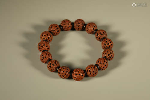 Puti Seed Carved Character Pattern Bead