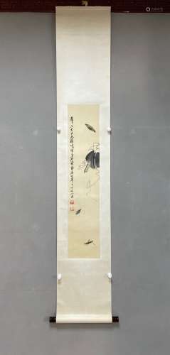 Chinese Drawing Insent and Plant Painting,Qi Baishi Mark