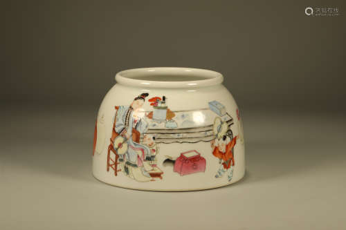 Famille Rose Character Story Porcelain Washer