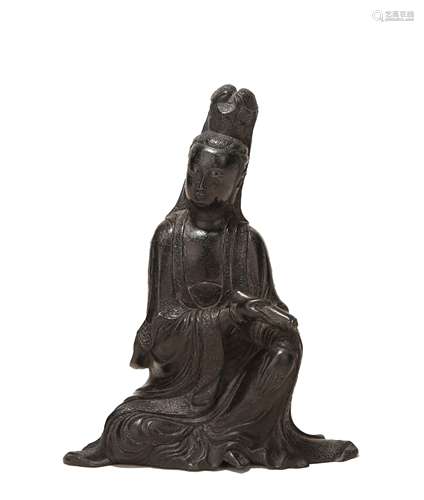 A BRONZE AVALOKITESVARA STATUE