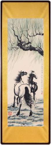 A Chinese Horse Painting , Xu Beihong Mark