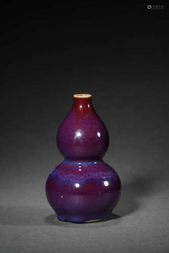 Transmutation glaze Porcelain Gourd-shaped Vase