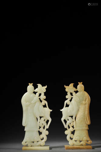 A Set Of Jade Figures