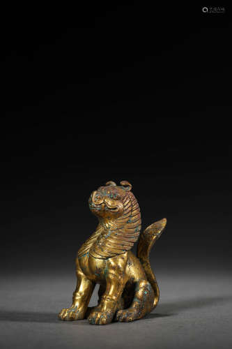 Gilding Bronze Lion