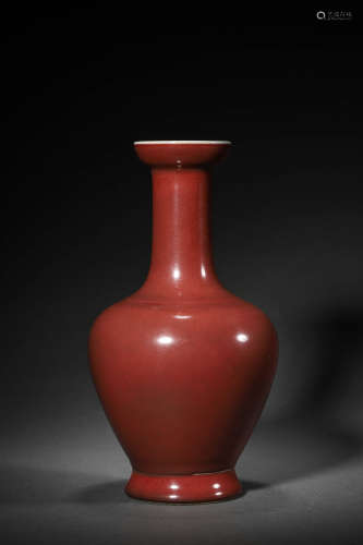 Red Glaze Porcelain Vase