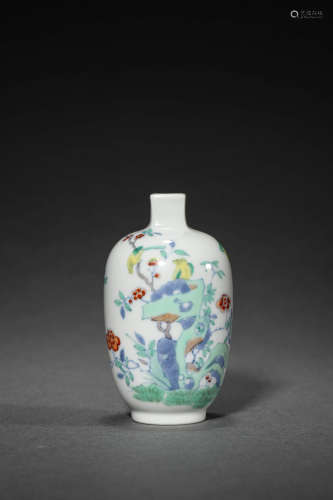 Doucai Flower&birds Pattern Porcelain Pot