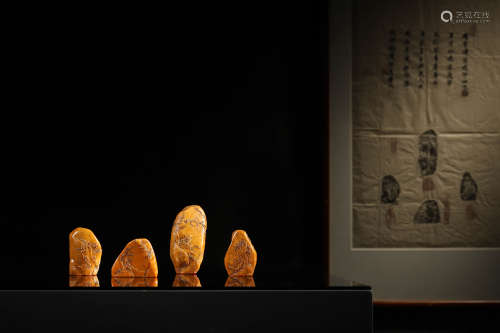 A Set of Tianhuang Stone Seals