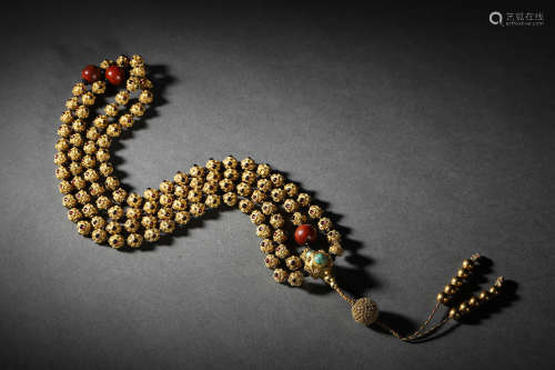 Jewels Inlaid Gold Chaozhu