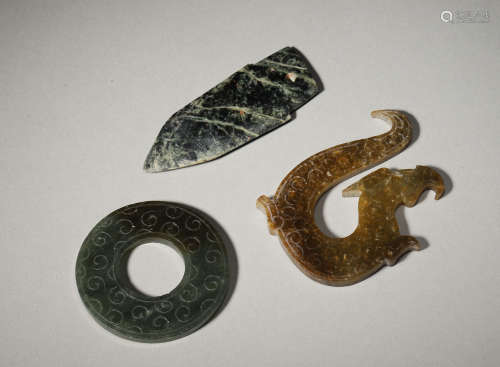 A Set Of Jade Carvings