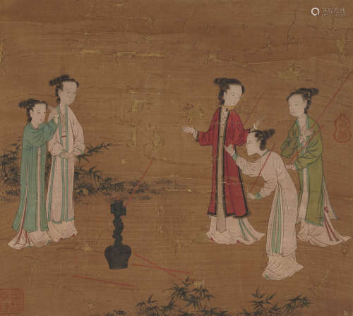 Anonymous,  Figure Painting on Silk