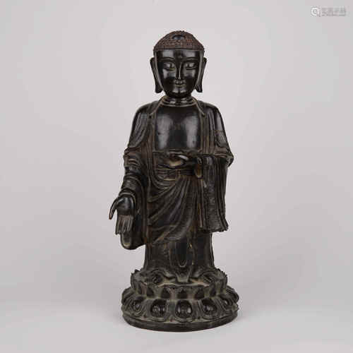 A Bronze Statue Of Shakyamuni