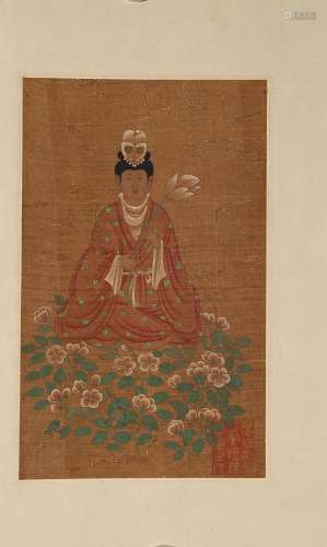 Buddha Painting on Silk