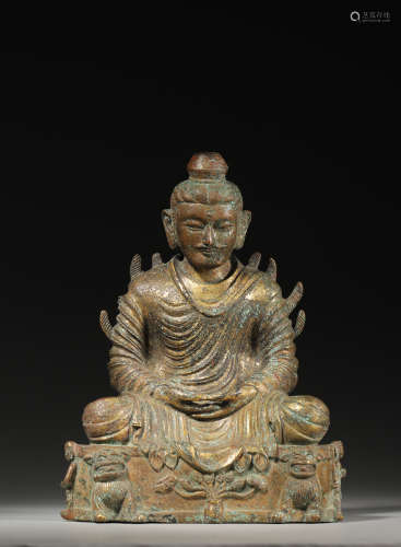 A Gilt-Bronze Buddha Statue