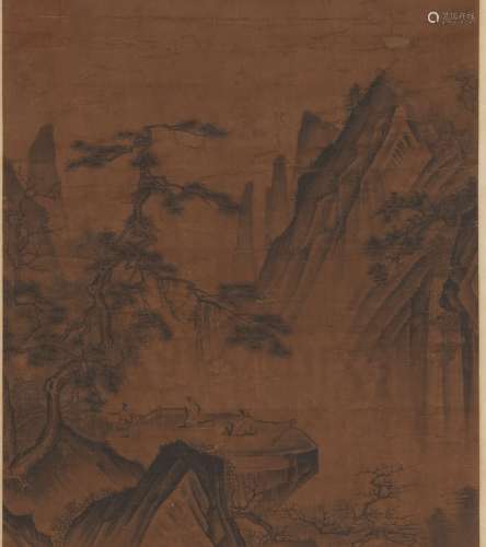 Anonymous,  Landscape Painting on Silk